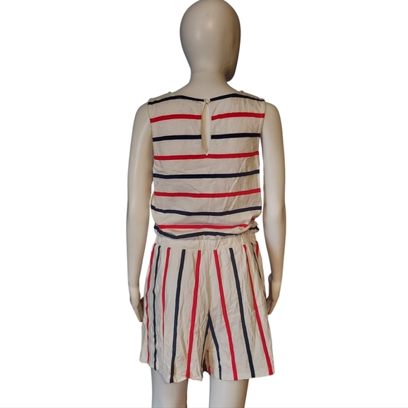 Vineyard Vines For Target Striped Sleeveless Cotton V Neck Romper - Picture 8 of 16